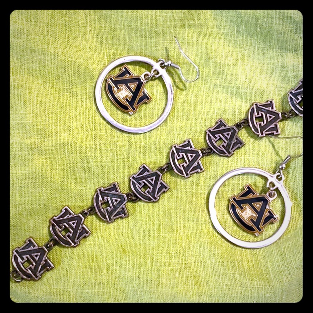 Auburn 925 Silver Bracelet & Earring set